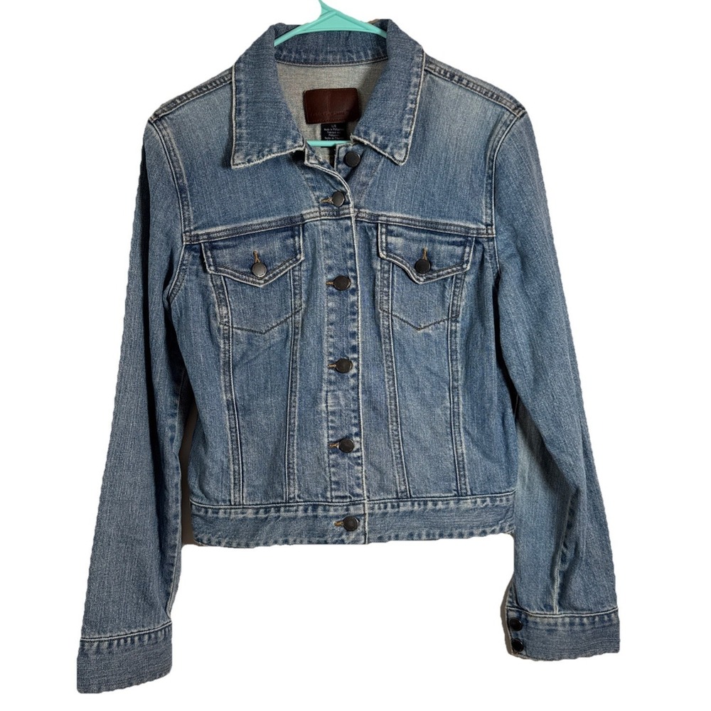 Calvin Klein Jeans Women's‎ Large Blue Stretch Denim Trucker Jacket Philippines